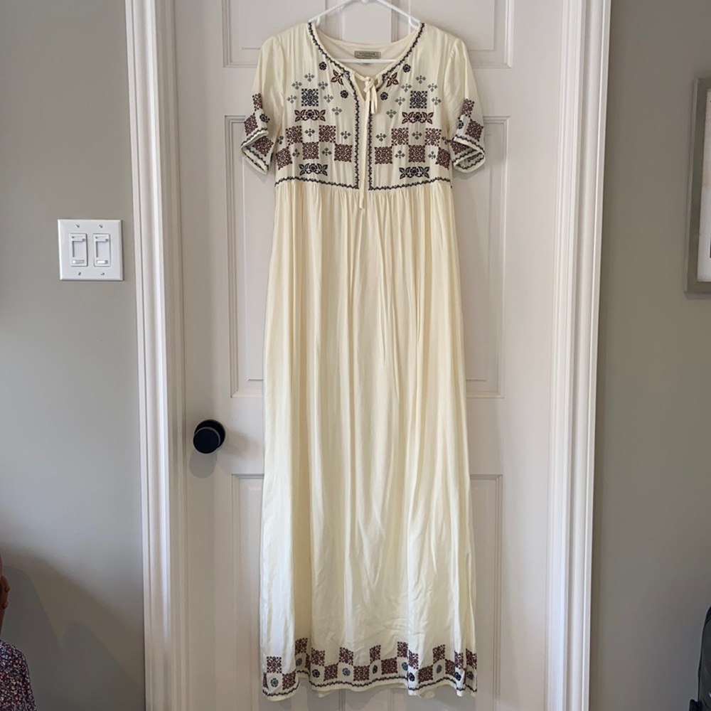 Roolee embroidered maxi dress